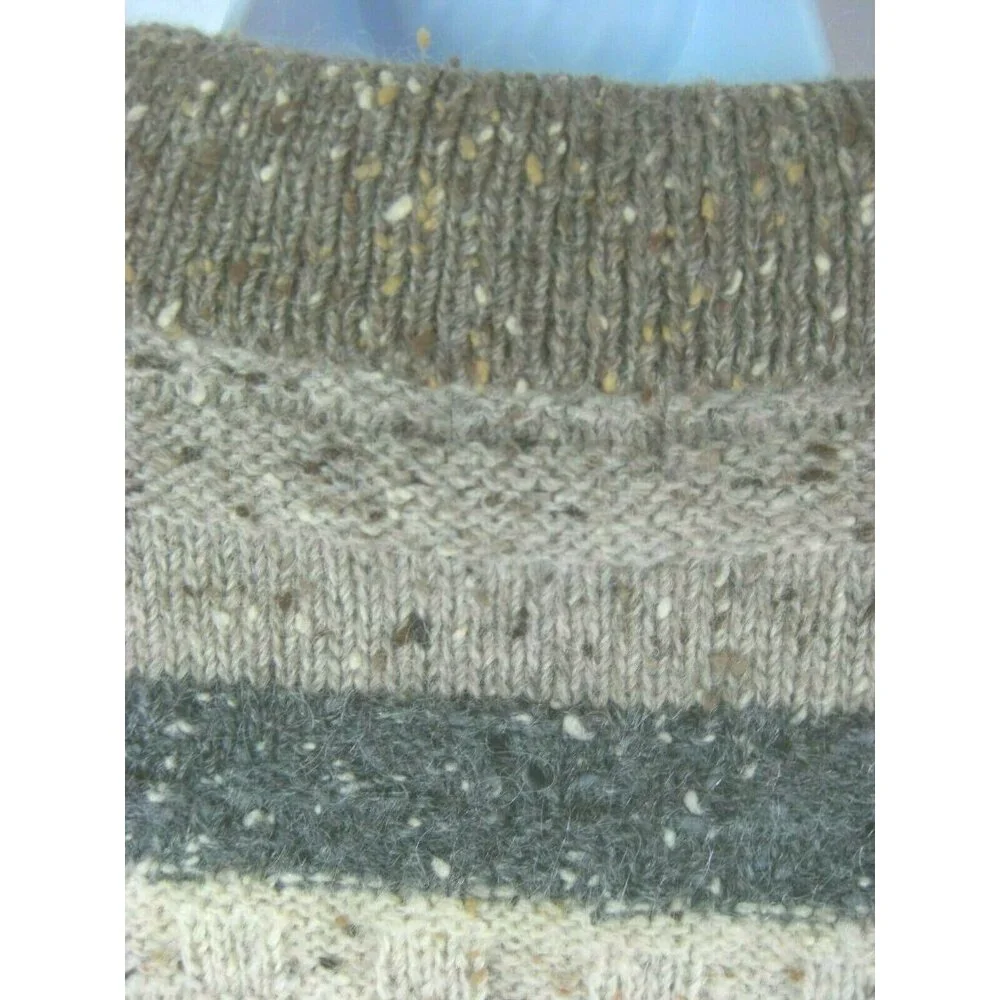 Vintage Y2K Gap Preppy Cardigan Sweater Medium Lambswool Mohair Multicolor - Picture 4 of 8